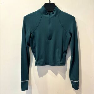 Lululemon It’s Rulu Run Cropped Half Zip *Ribbed